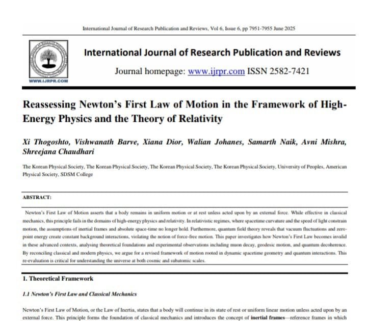 Young Indian Scientists Help Disprove Newton’s Law – A Bold Leap in Modern Physics